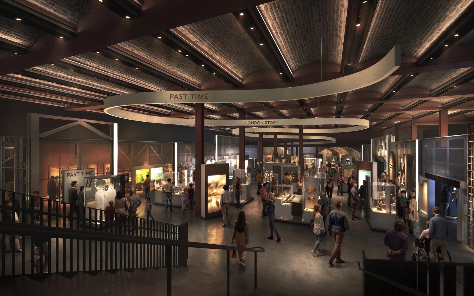 Render of Past Time in the London Museum