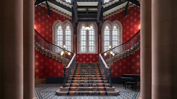 Ornate windows at St Pancras Renaissance Hotel London