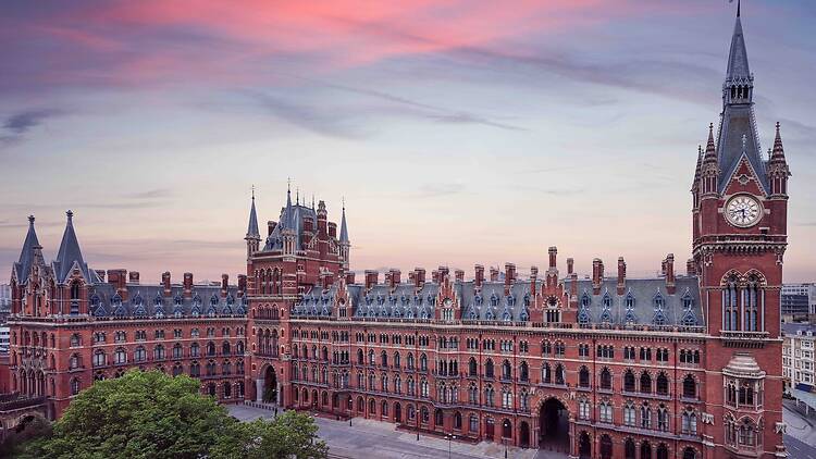 The exterior of St Pancras Renaissance Hotel London