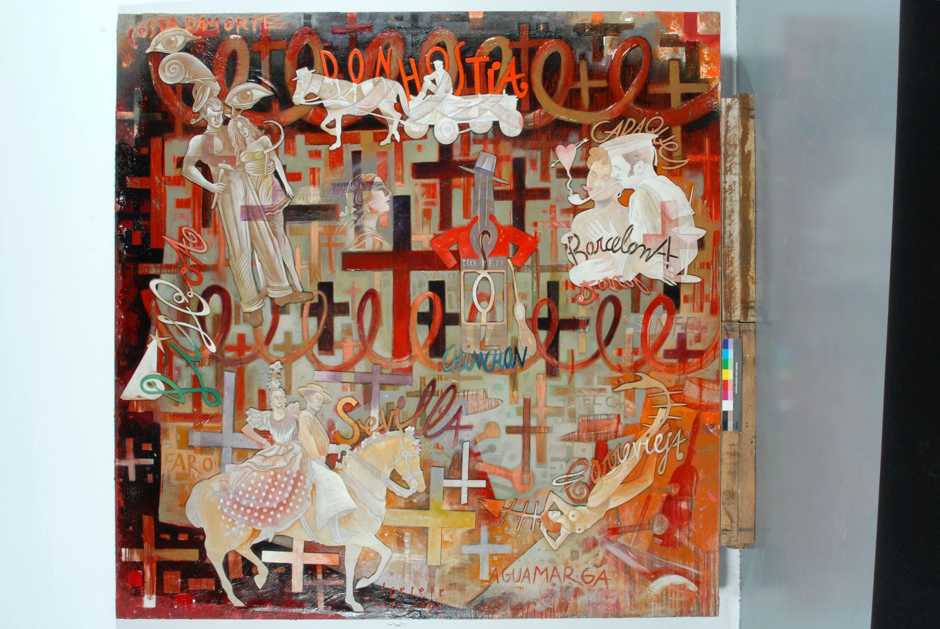 Ceesepe. Espa&ntilde;a en llamas, 1994. Colecci&oacute;n Museo Centro de Arte Dos de  Mayo (CA2M)