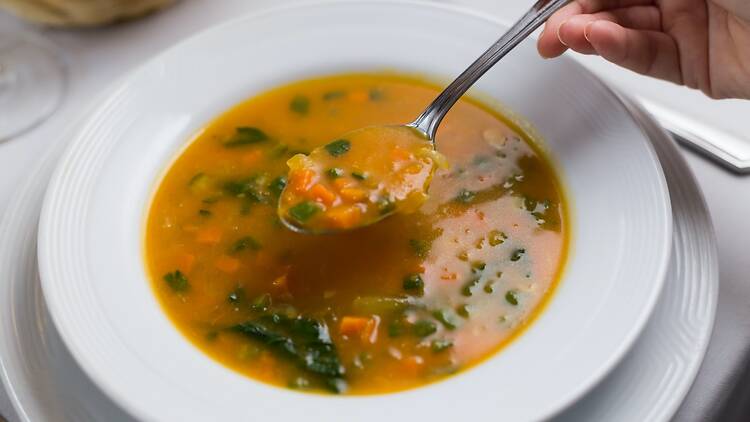 Sopa italiana de verduras en Sottovoce Sopa italiana de verduras en Sottovoce