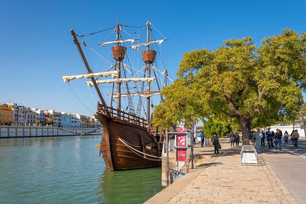 A full-size replica 500-year-old ship will dock in London this summer