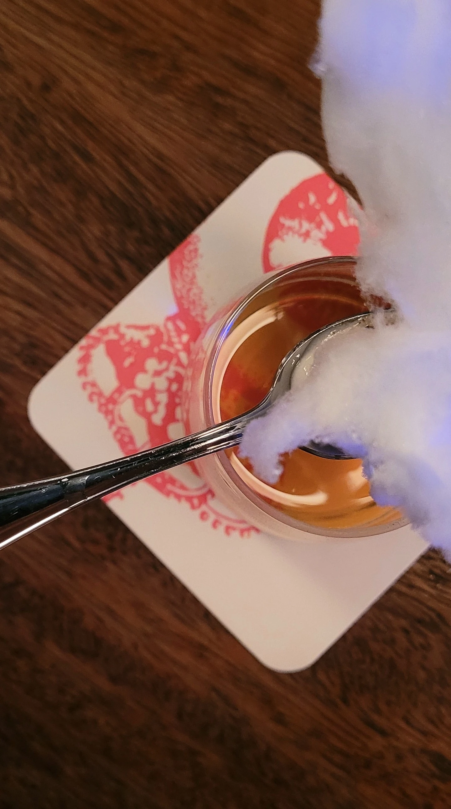 A smoking cocktail from Carnaval Lima