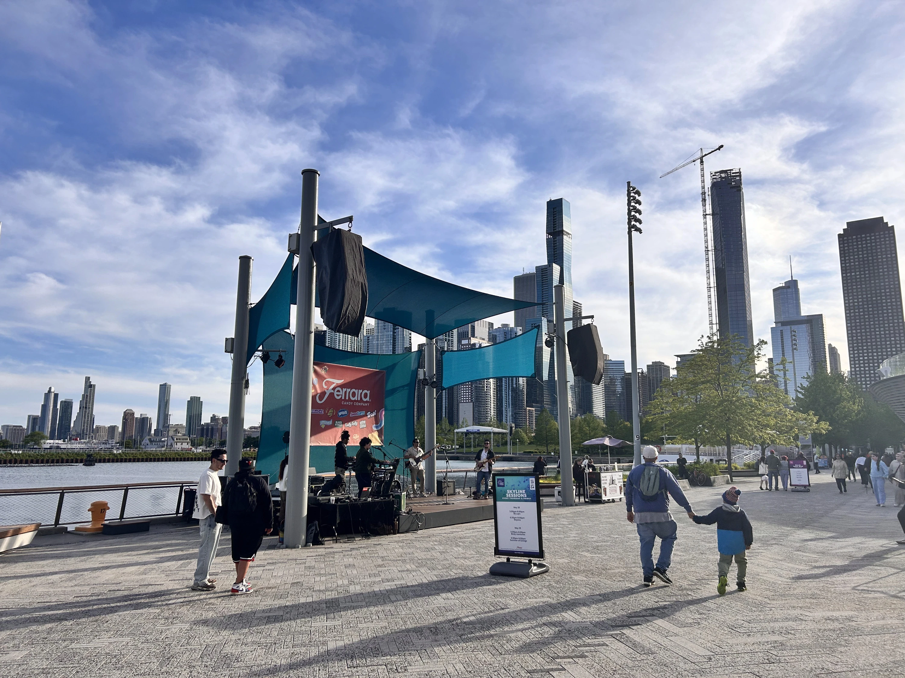 A free concert at Navy Pier
