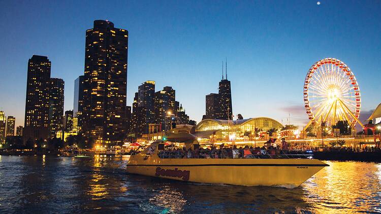 Navy Pier at night
