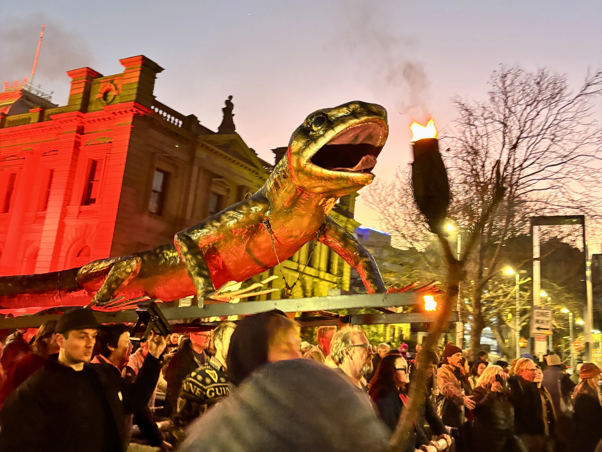 Lizard sculpture