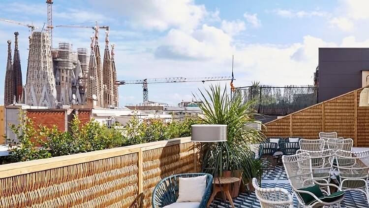 El Cel Rooftop Bar: còctels davant la Sagrada Família