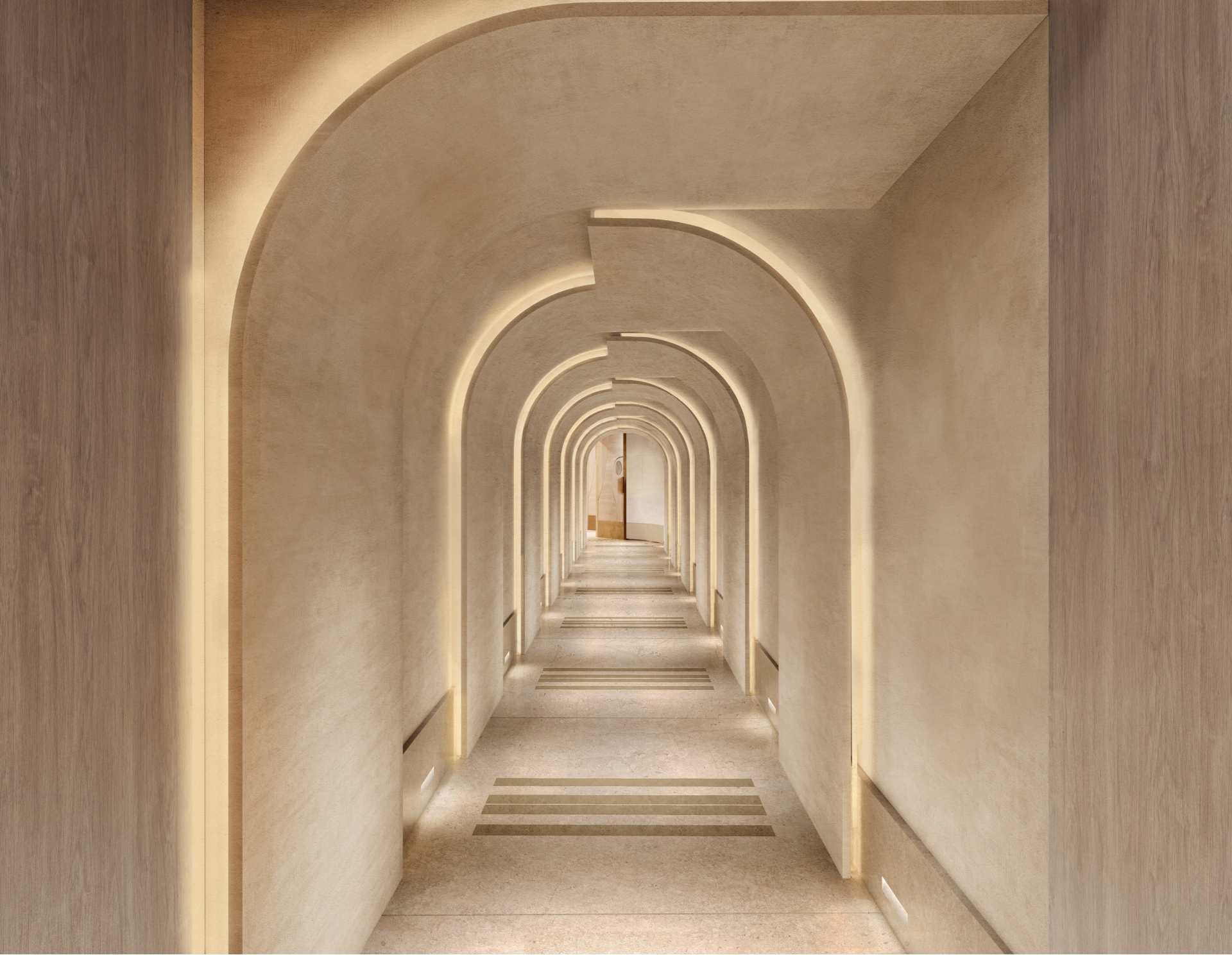 Spa corridor at Waldorf Astoria Admiralty Arch