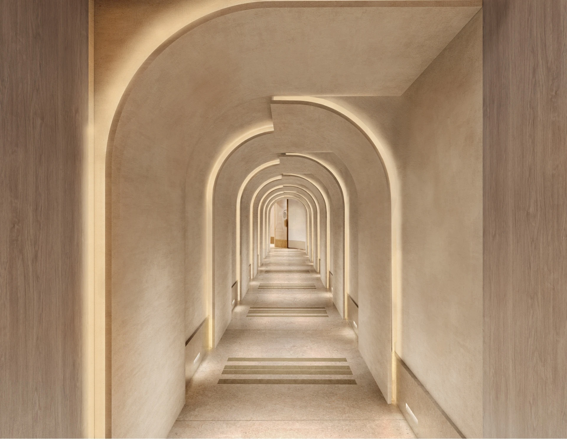 Spa corridor at Waldorf Astoria Admiralty Arch