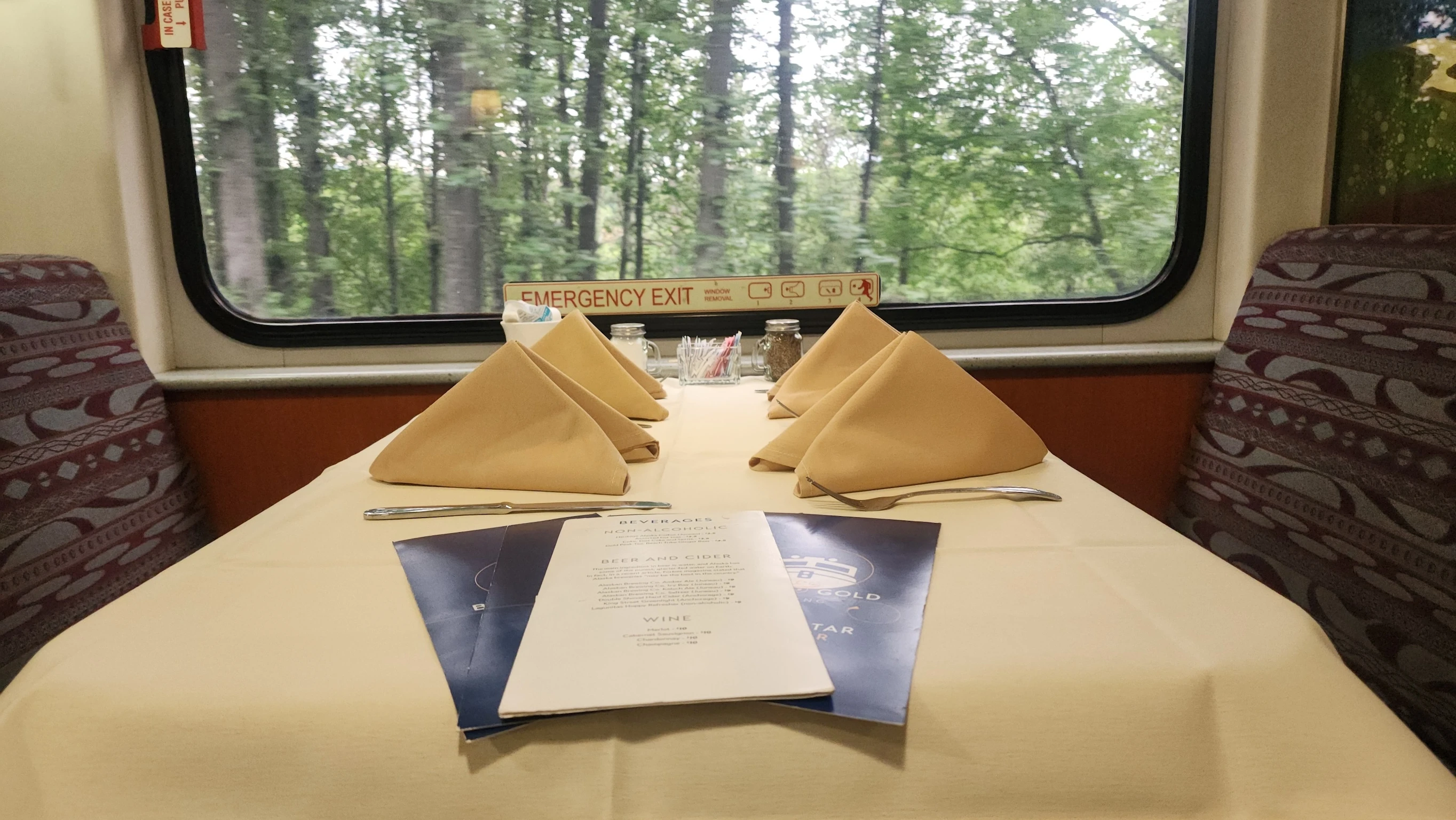 Gold Star service includes white tablecloth dining