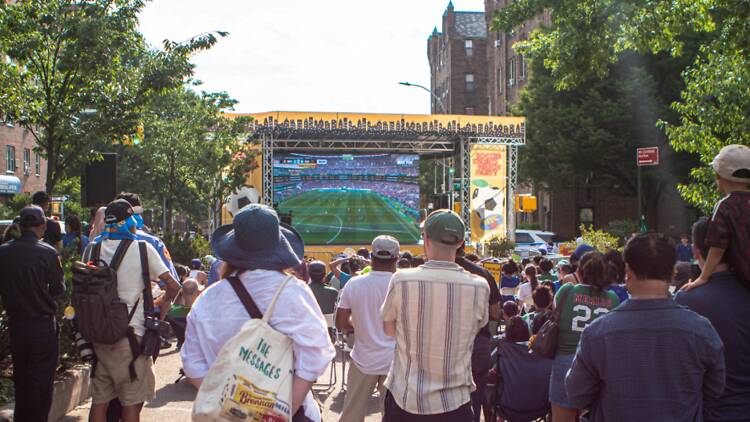A World Cup watch party in New York City.