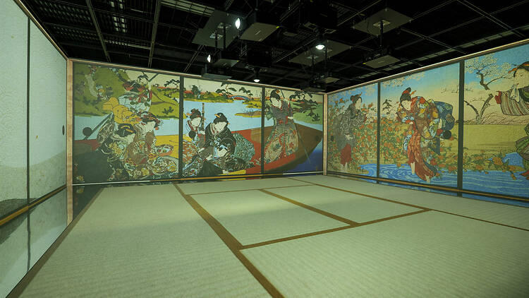 The Kuniyoshi Immersive Art installation at the Kyoto exhibition of Utagawa Kuniyoshi The Kuniyoshi Immersive Art installation at the Kyoto exhibition of Utagawa Kuniyoshi
