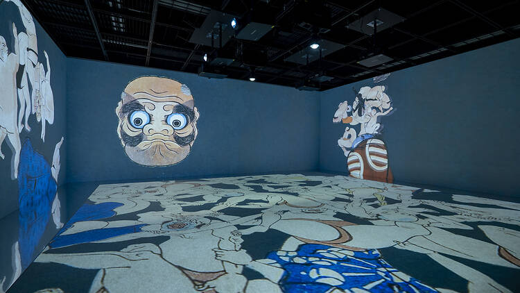 The Kuniyoshi Immersive Art installation at the Kyoto exhibition of Utagawa Kuniyoshi The Kuniyoshi Immersive Art installation at the Kyoto exhibition of Utagawa Kuniyoshi