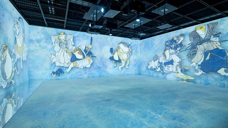 The Kuniyoshi Immersive Art installation at the Kyoto exhibition of Utagawa Kuniyoshi The Kuniyoshi Immersive Art installation at the Kyoto exhibition of Utagawa Kuniyoshi
