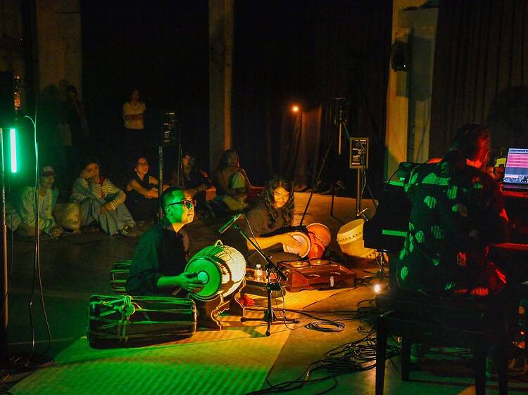 Slip inside Bangkok Kunsthalle, where the floor itself becomes the stage