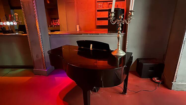Coven nightclub's grand piano