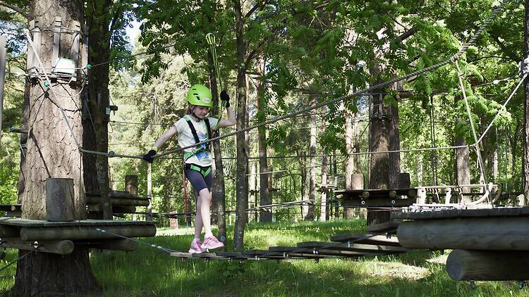 Kurkota puiden latvaan Seikkailupuisto Huikiassa Kurkota puiden latvaan Seikkailupuisto Huikiassa