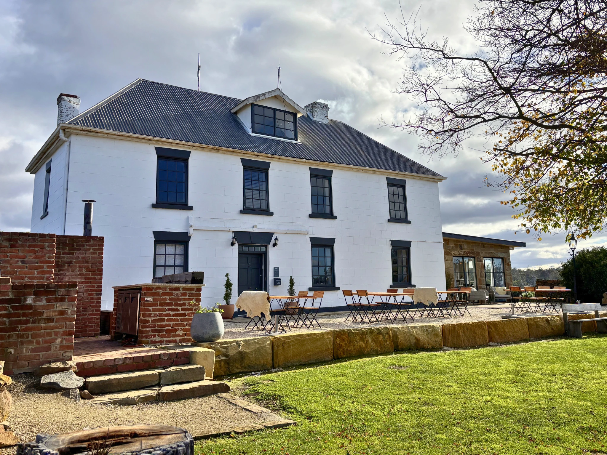White building
