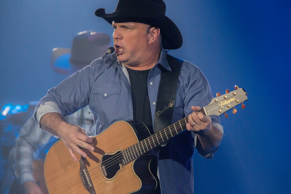 Garth Brooks performing live in California