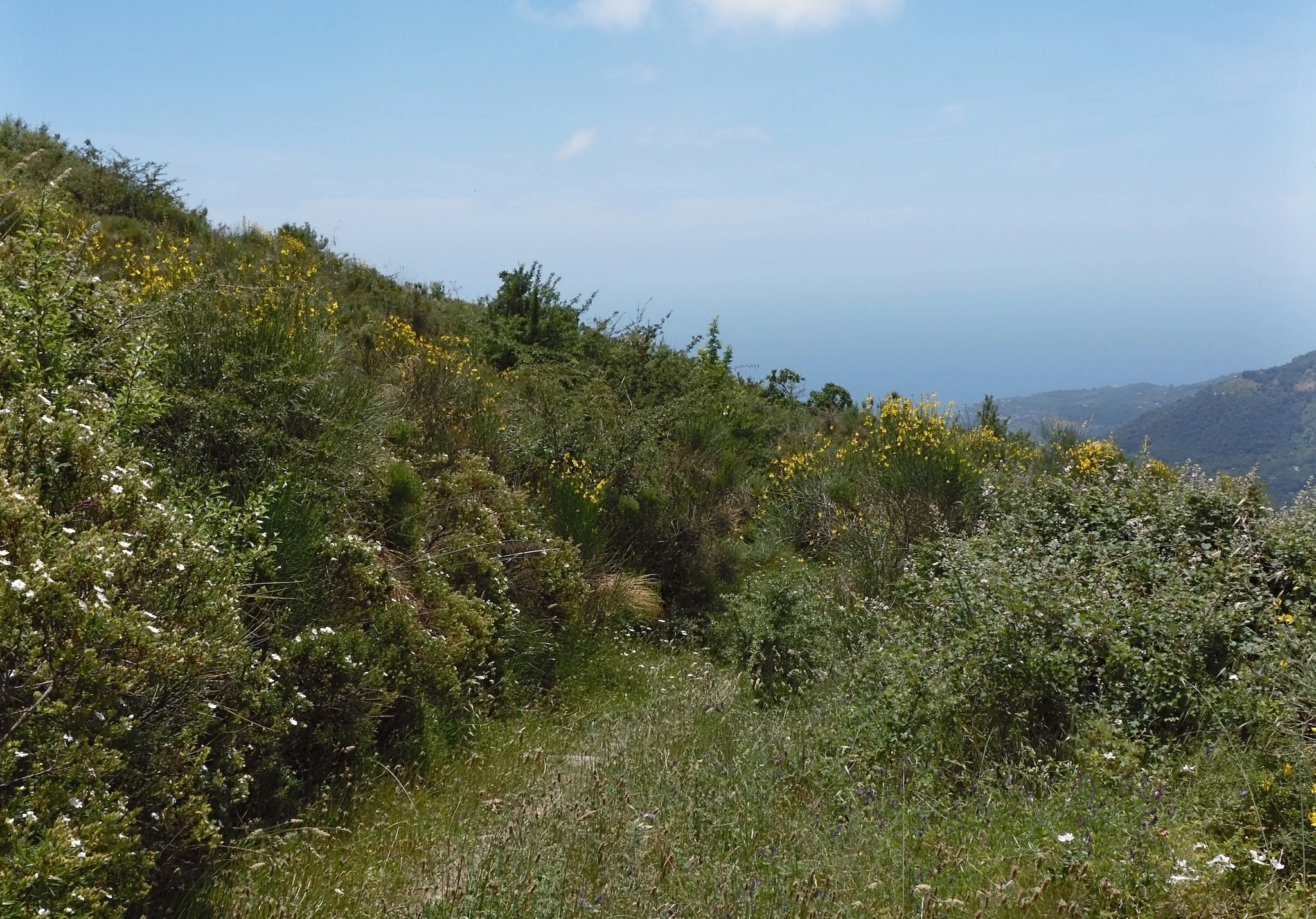 The mountainous route to Galdo