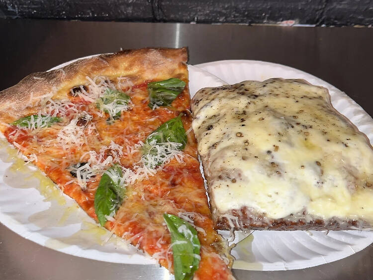Cacio e pepe pizza at Mama's Too | New York, NY