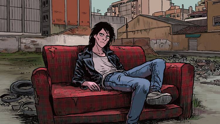 Vicen, el protagonista de 'Sangre de Barrio', tal como sería hoy si hubiera sobrevivido.