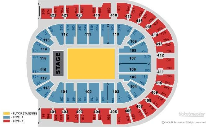 The O2 Arena seating plan for Lily Allen 