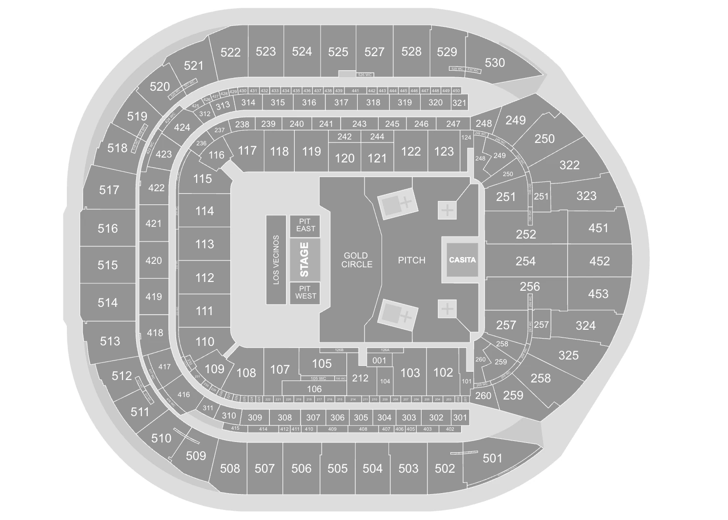 Tottenham Hotspur Stadium, London for Bad Bunny shows