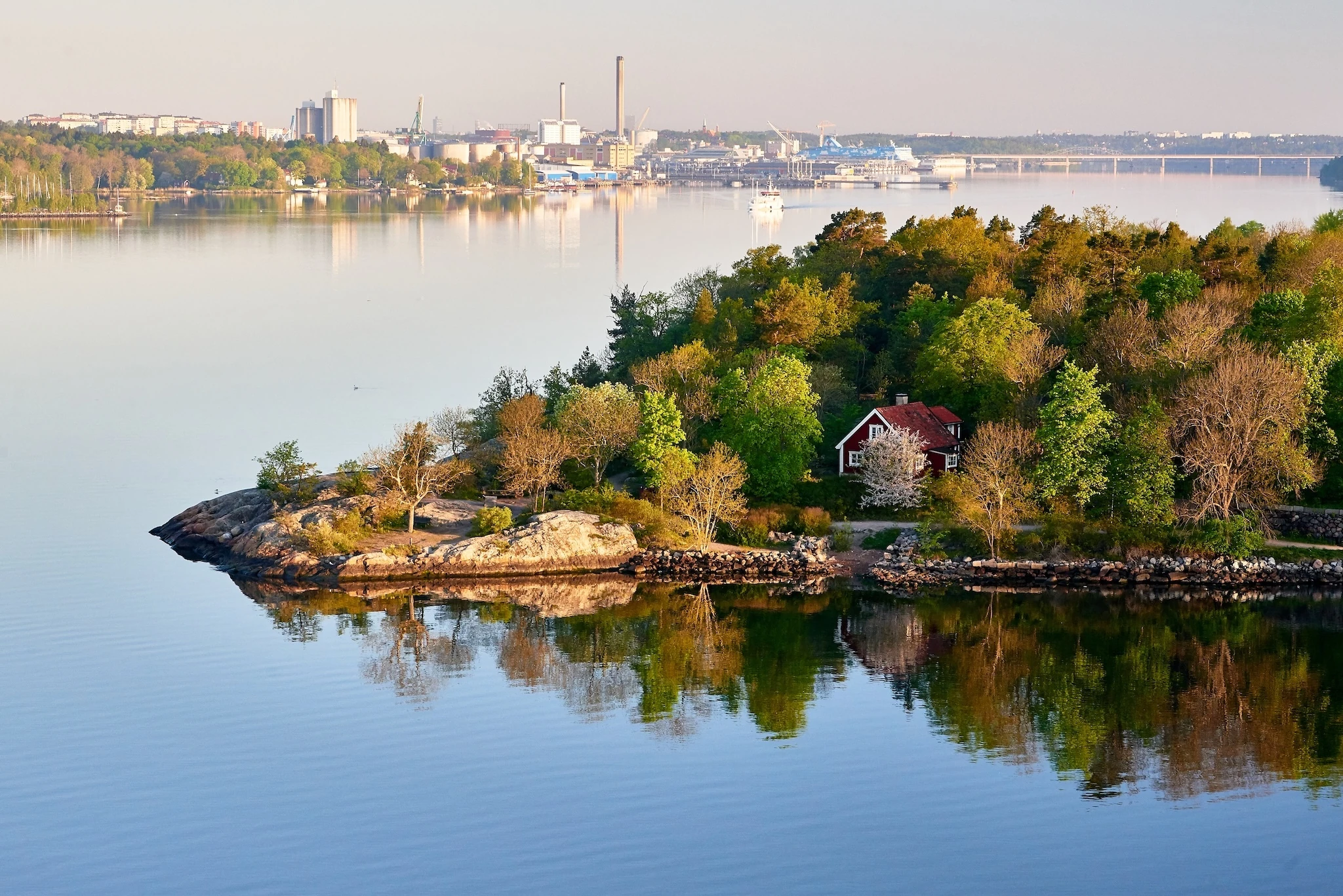 An idyllic view of the Stockholm archipelago 