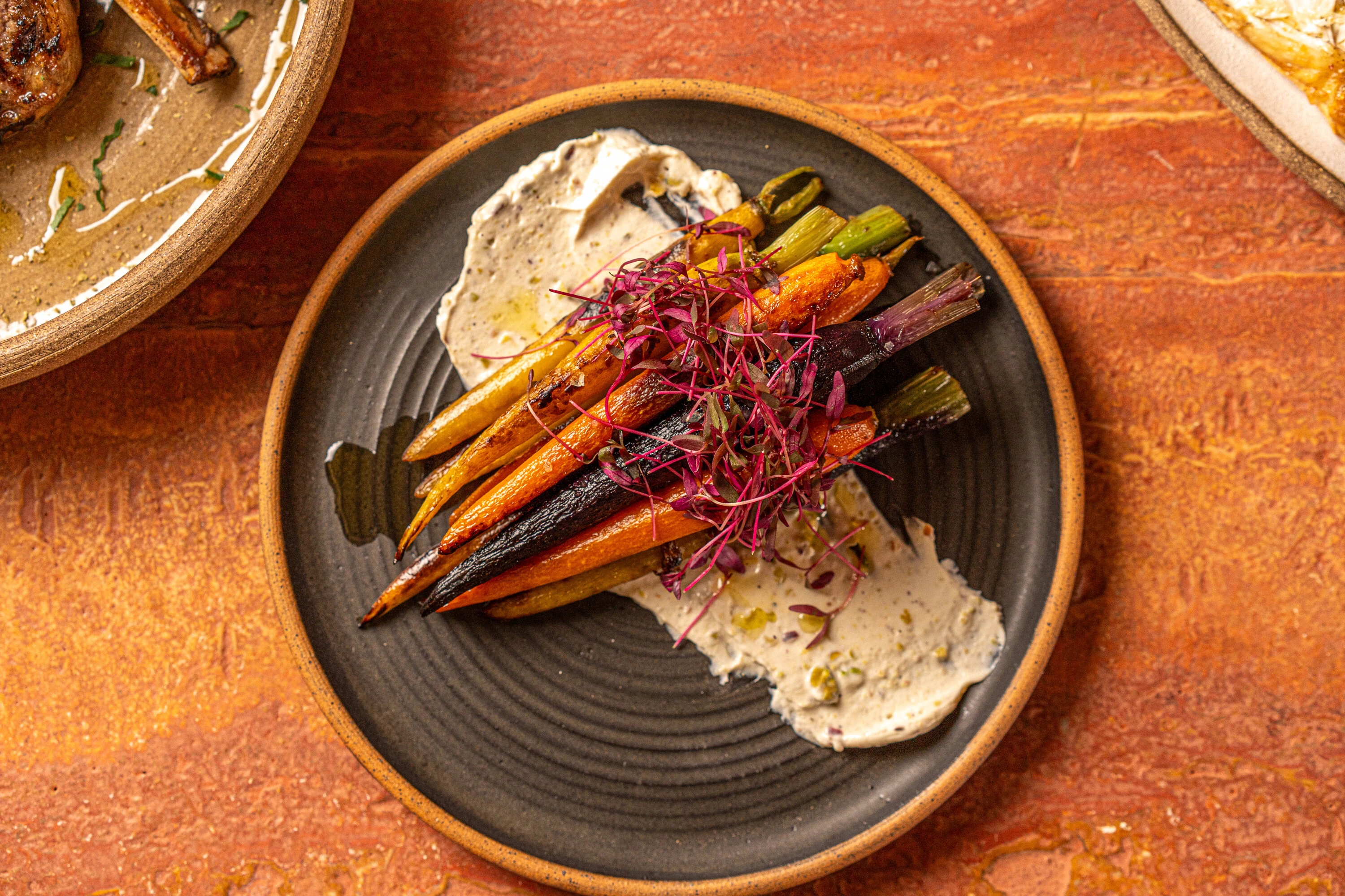 Charred carrots at Selene