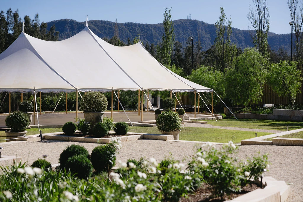 The wedding set up at McGuigan House