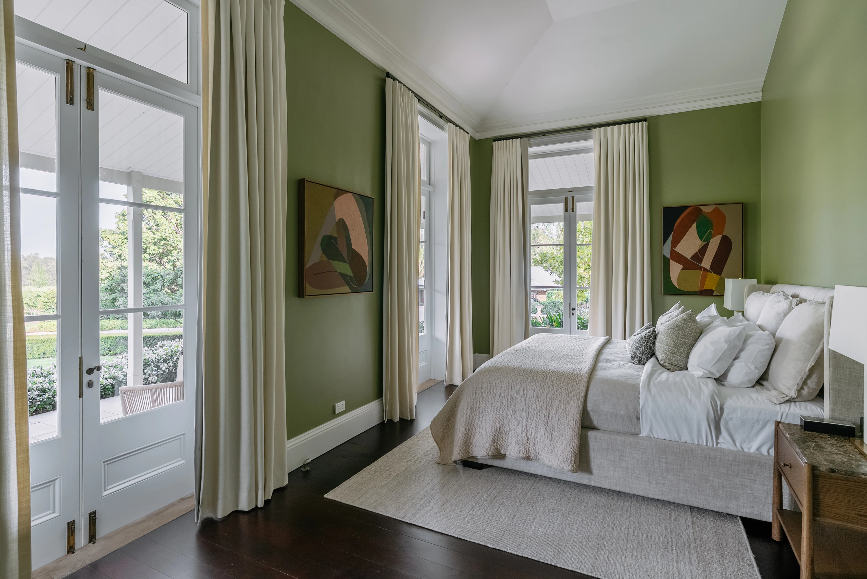 One of the bedrooms at McGuigan House