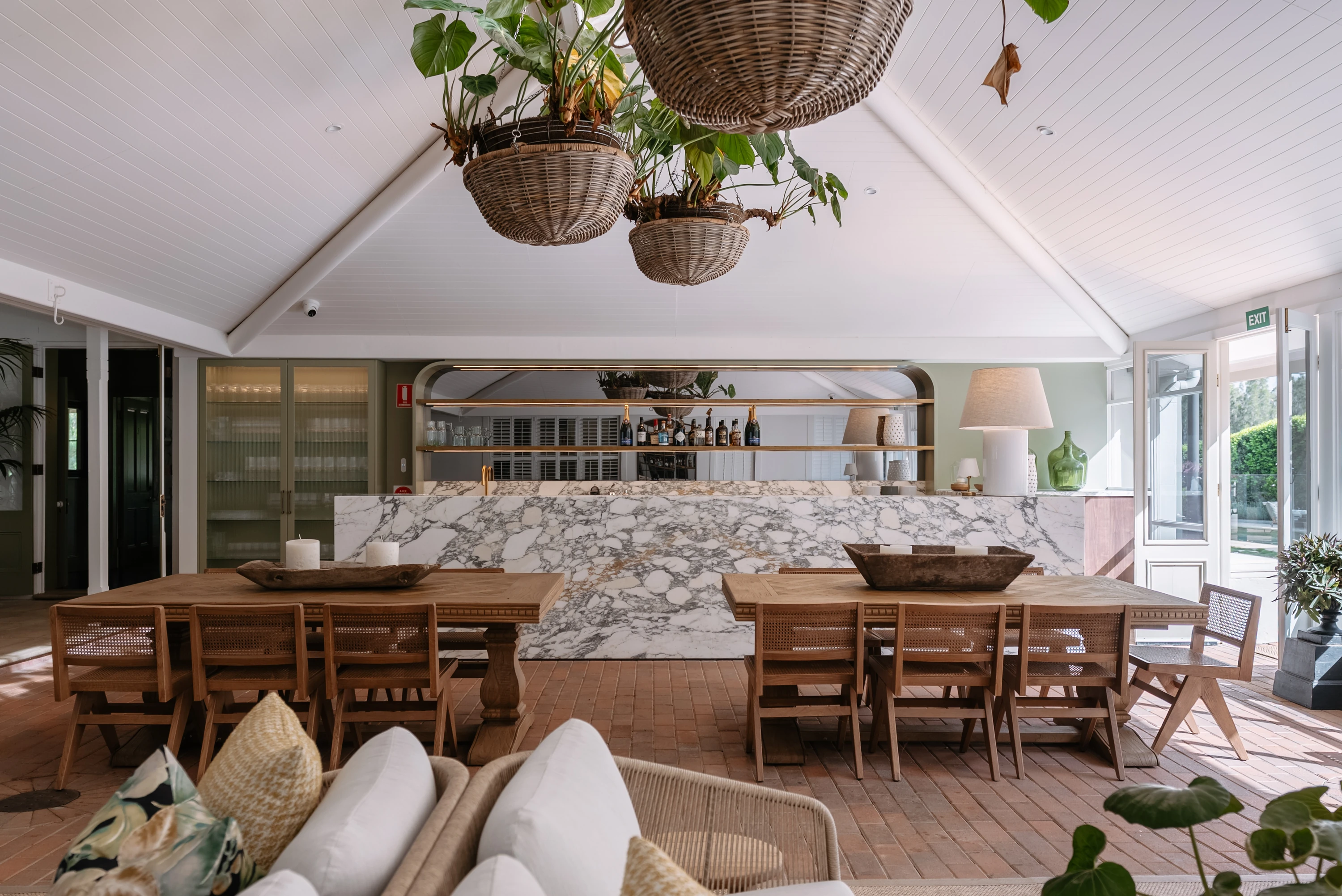 The bar area at McGuigan House