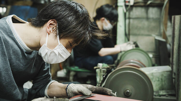 The young knife artisans of Fujii Hamono