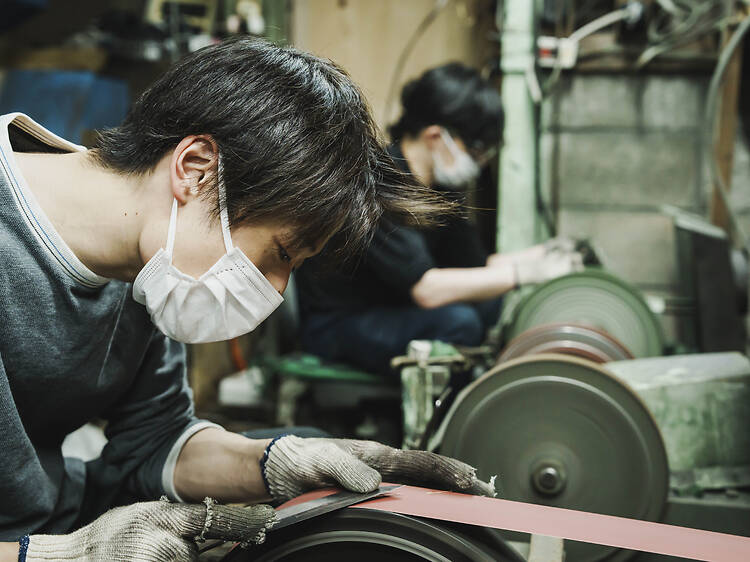 The young knife artisans of Fujii Hamono