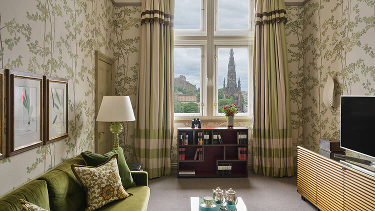 The Castle Suite view at The Balmoral in Edinburgh, Scotland 