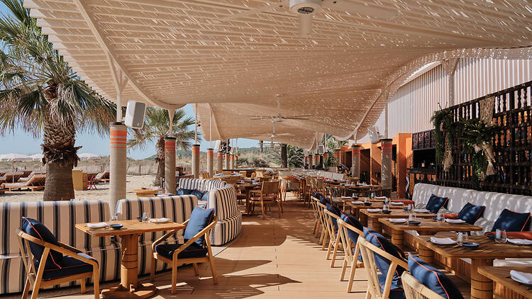 COYA Ibiza Beach Club restaurant at Bless The Site Ibiza in Spain