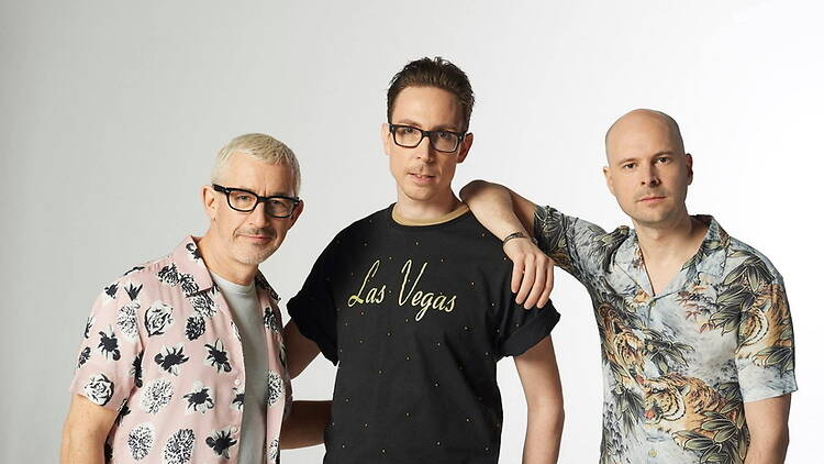 A close-up of Above & Beyond.