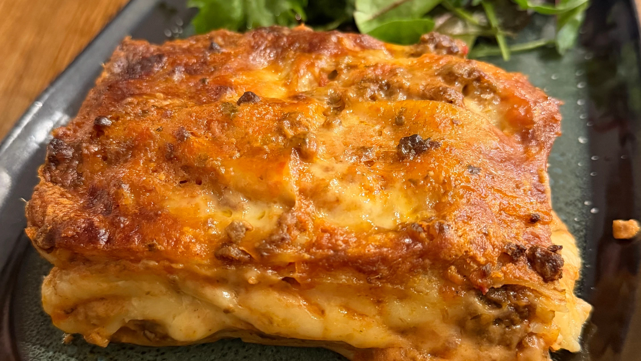 Lasagna from Peter Eva Italian restaurant
