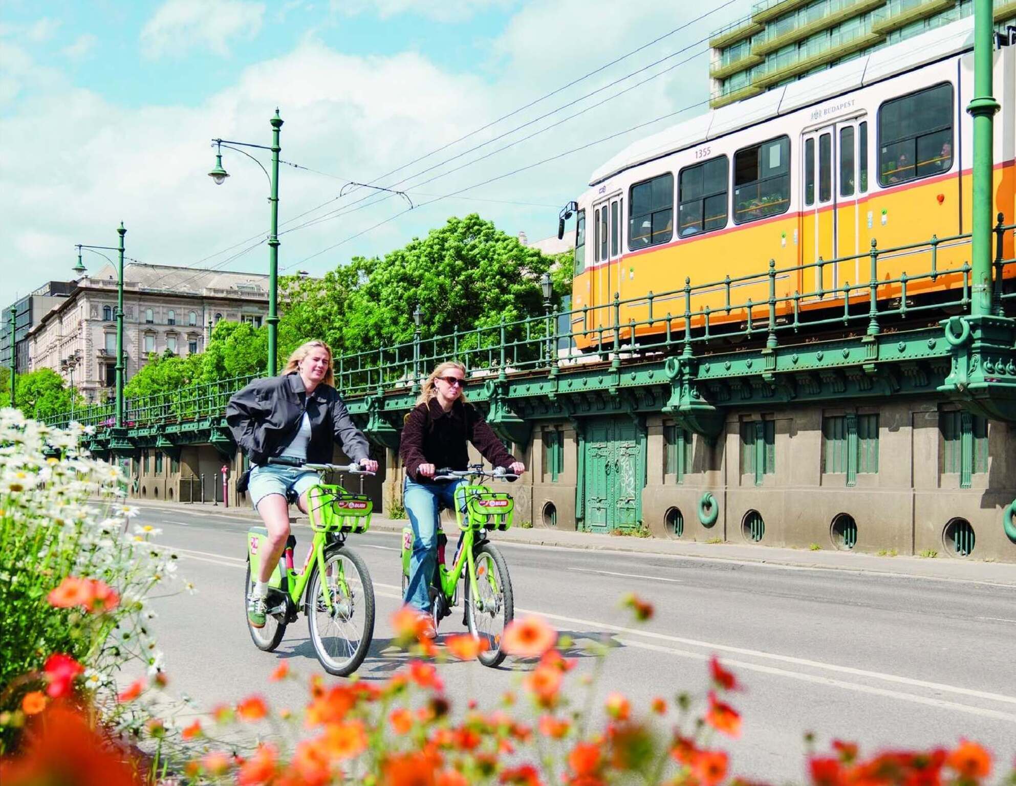 Explore the parks and riverbanks of Budapest by bike