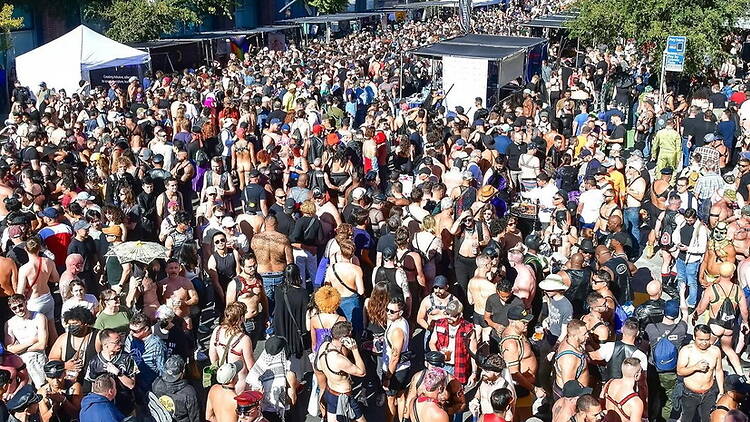 Wide shot of a big crowd Wide shot of a big crowd