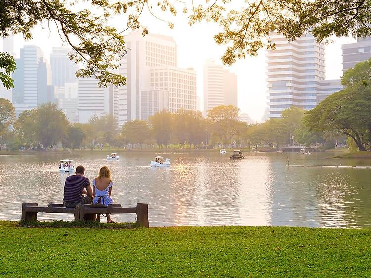 Stare at nothing for 30 minutes at Lumphini Park