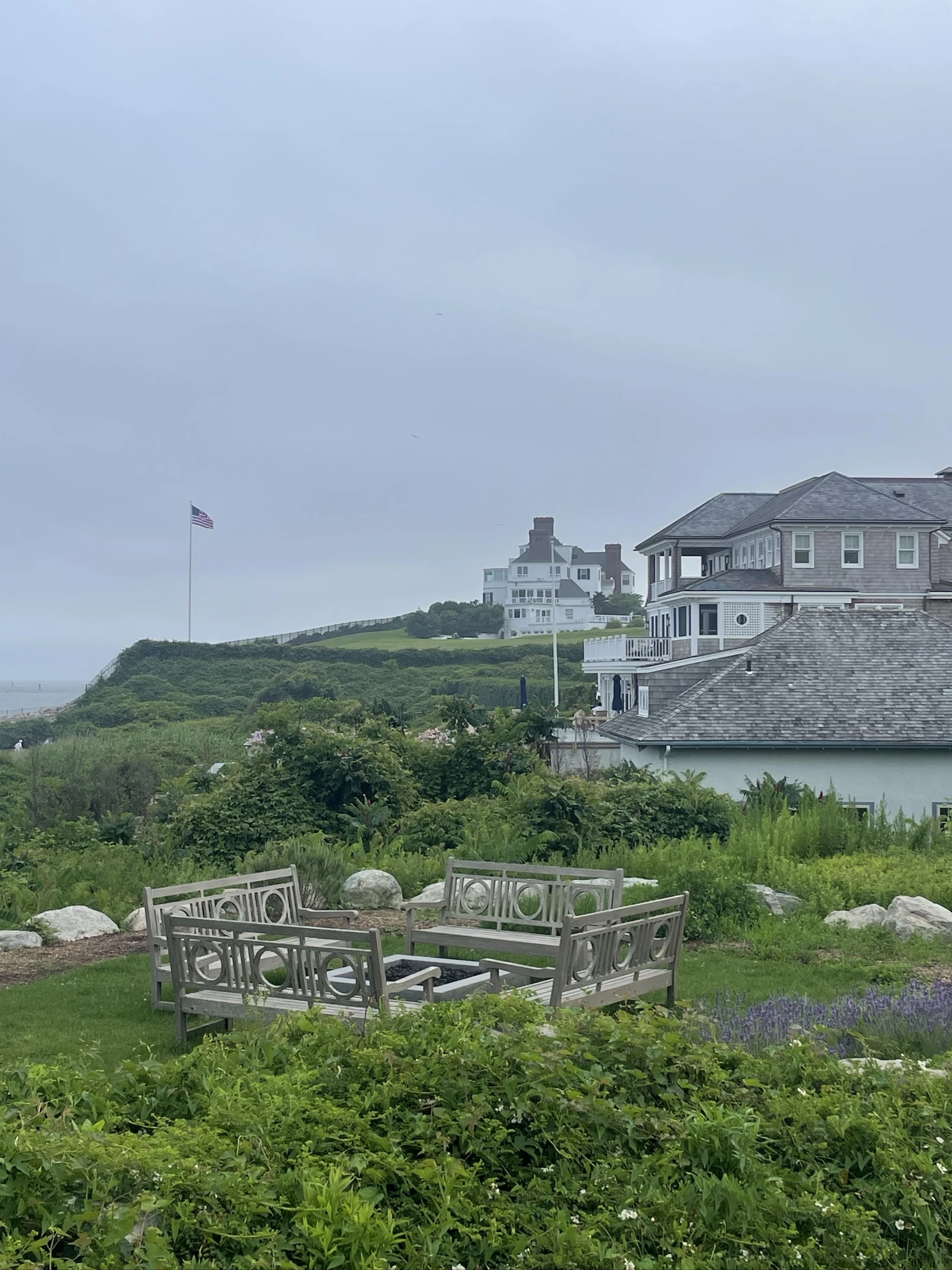 Taylor Swift&rsquo;s house in the background, visible from Ocean House