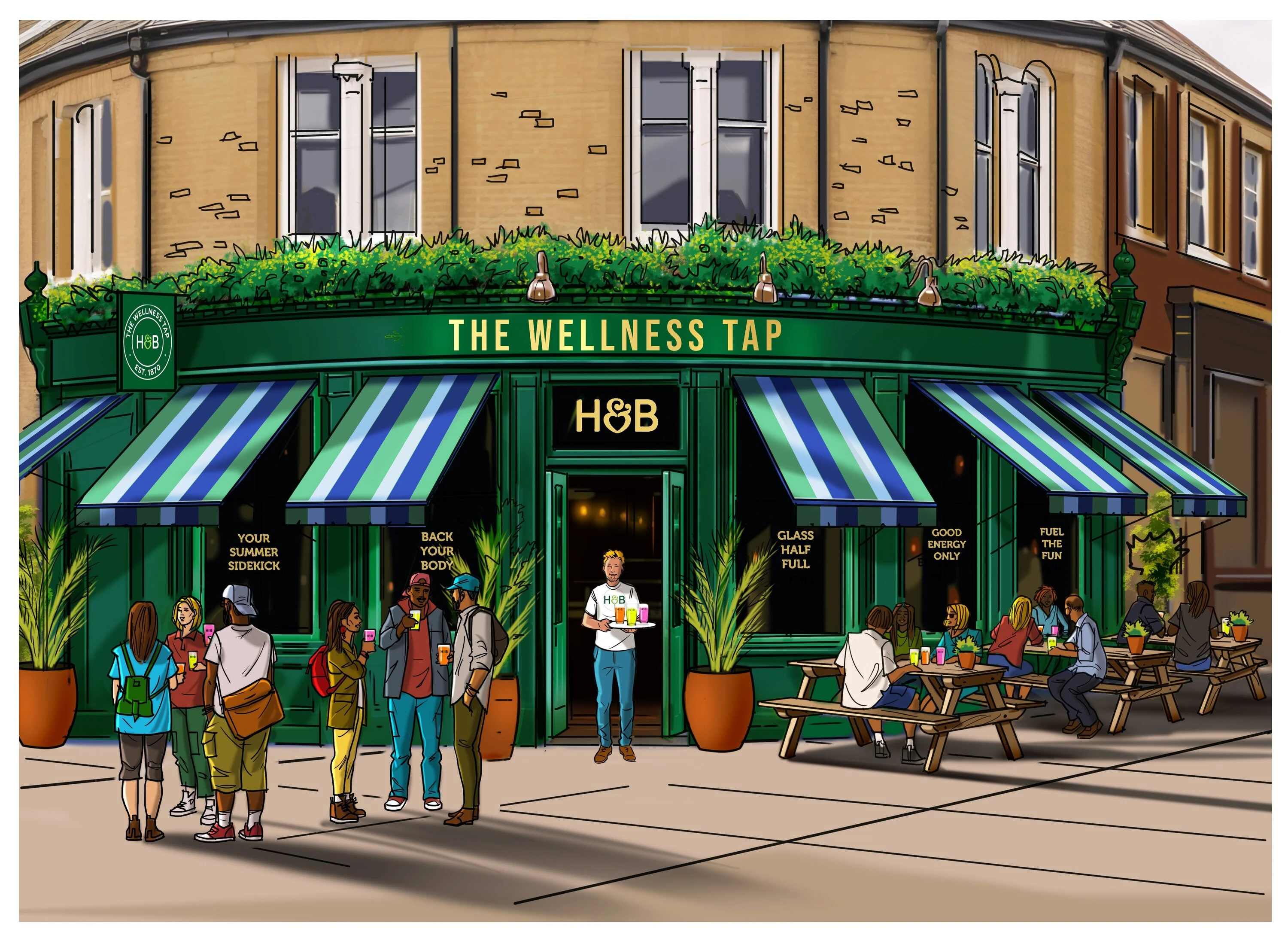 Illustration of The Wellness Tap 