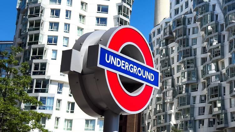 A London Underground roundel at Battersea, June 2026 A London Underground roundel at Battersea, June 2026