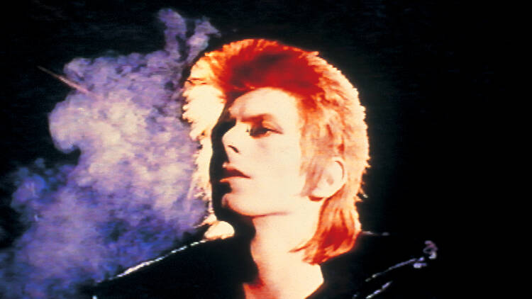 Mick Rock, Still of 'John, I'm Only Dancing' video. (c) Mick Rock, 1973, 2026. Mick Rock, Still of 'John, I'm Only Dancing' video. (c) Mick Rock, 1973, 2026.
