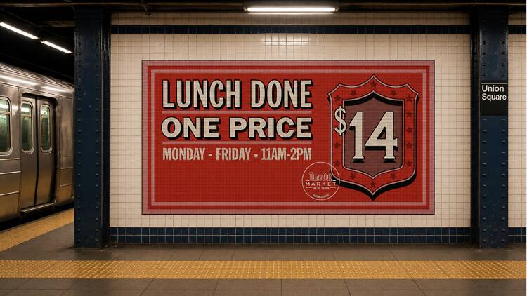 Lunch done. One price. $14!