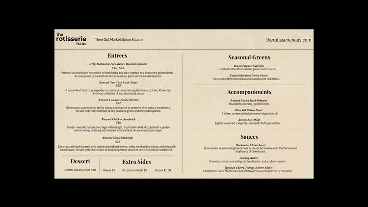 The Rotisserie Haus Menu The Rotisserie Haus Menu