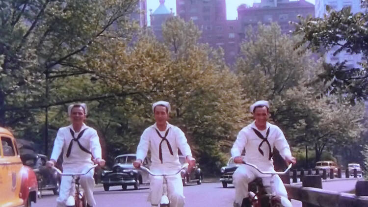 "On The Town." "On The Town."