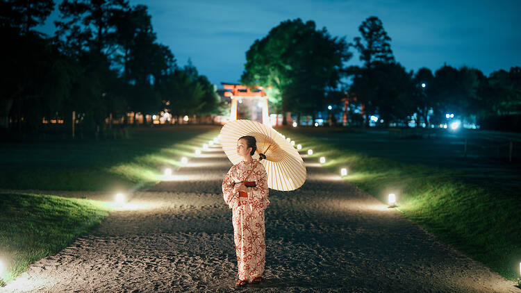 Summertime Illumination at Kamigamo Shrine